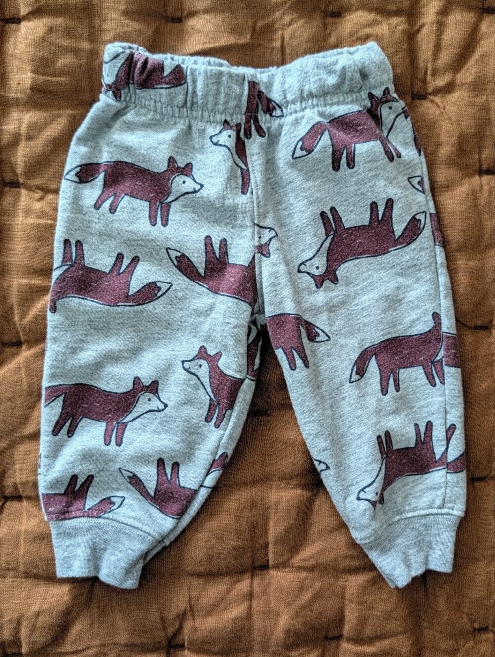 Baby Grey Fox Print Sweatpants